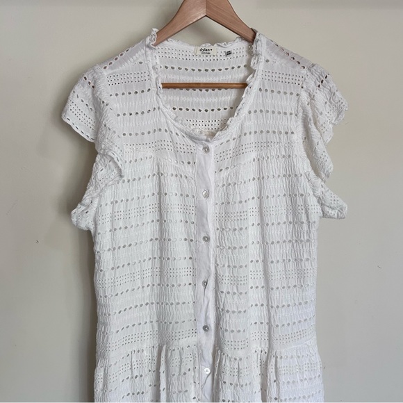 Dylan Bohème Embroidered Eyelet Dress XL - Picture 3 of 8